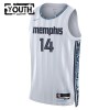 Camiseta Niños Memphis Grizzlies Zach Edey 2025-26 Nike City Edition Gris Swingman